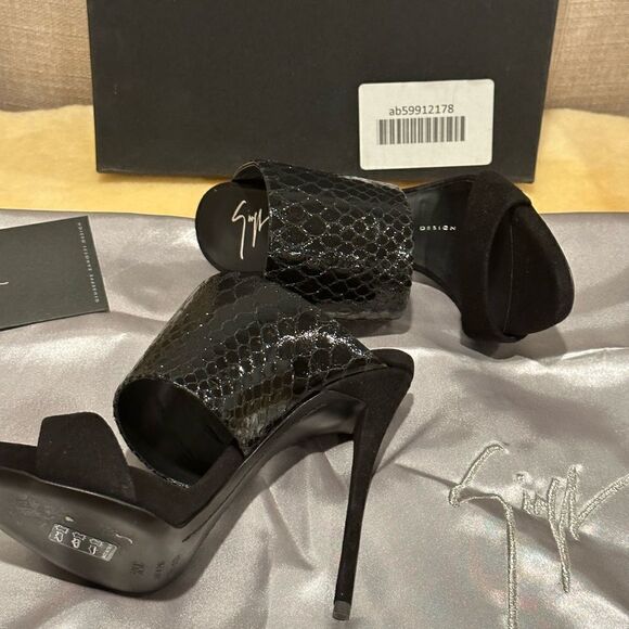 Giuseppe Zanotti Ankle Strap High Heels mules Sandals Open Toe size 35,5 - Picture 8 of 10